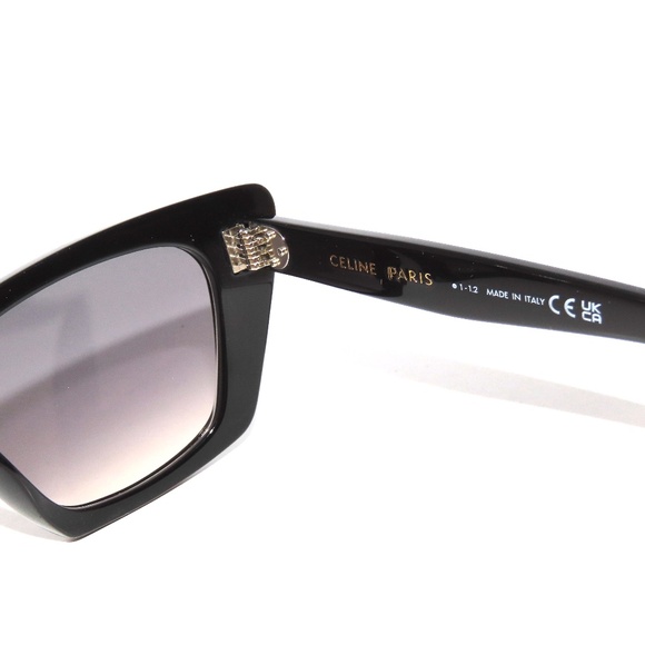 Celine CL40187I 01F 51 Black Grey Smoke  Gradient Sunglasses 40187I - Picture 7 of 7